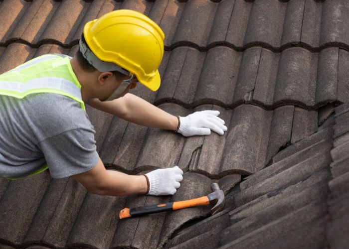 Fibre Cement Roof Sheets being weather-proofed