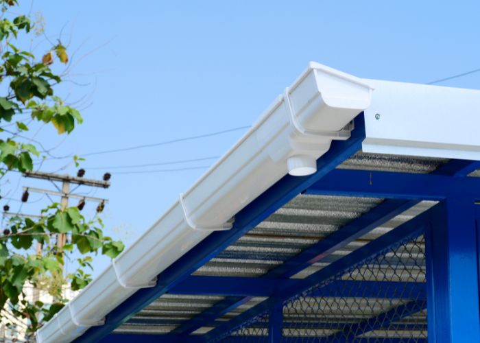 Gutters help to collect rainwater and take it away from the home